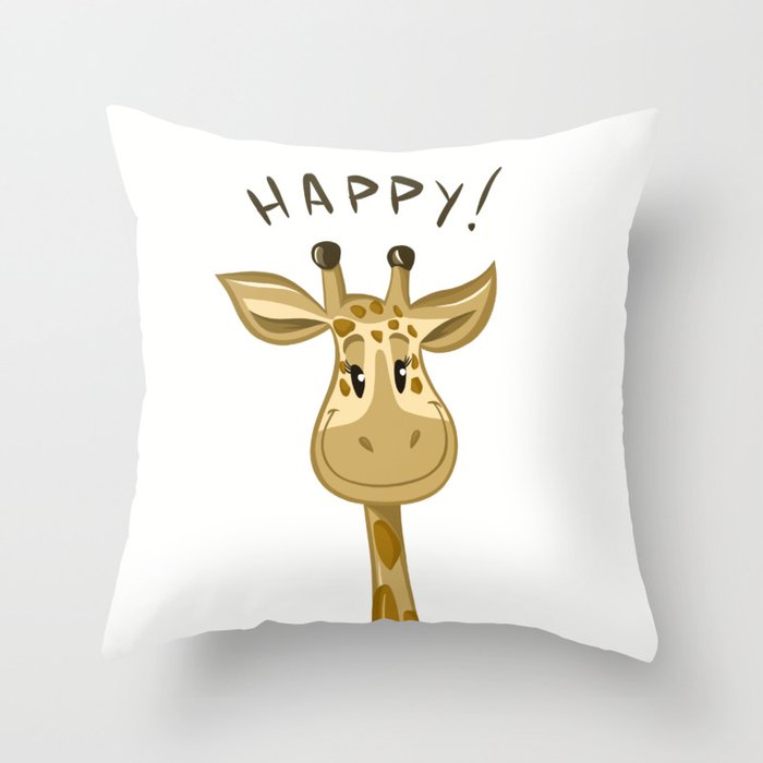 Giraffe throw deals pillow