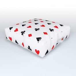 Playing cards pattern Outdoor Floor Cushion