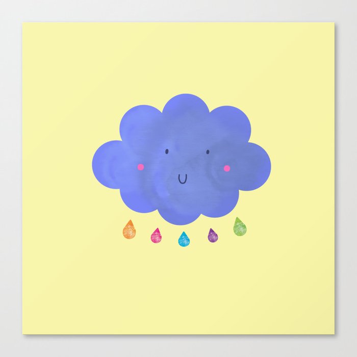 Happy cloud Canvas Print