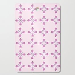 Pink Floral Pattern Cutting Board