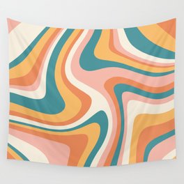 Abstract Wavy Stripes LXIII Wall Tapestry