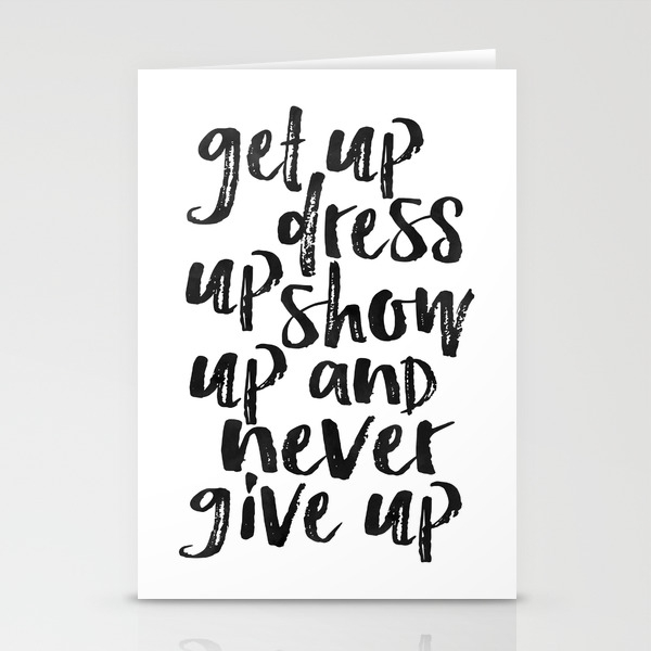 Never gives up Inspirational Wall Art Print Motivational Quote Poster Decor Gift
