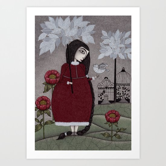 Winterbird, or Hope is a Thing With Feathers Art Print