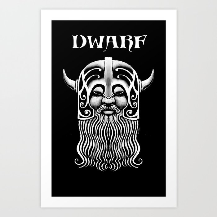 Character Creations: Dwarf Male Art Print