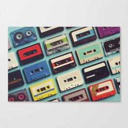 Vintage Cassette Tapes Canvas Print