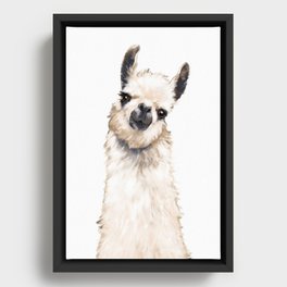 Llama Framed Canvas