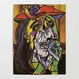 THE WEEPING WOMAN - PICASSO Poster