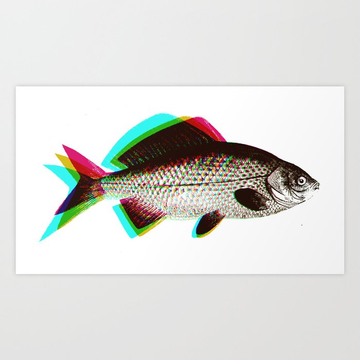 fish + fish + fish Art Print