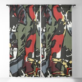 The Archer (Bogenschütze) Vasily Kandinsky Blackout Curtain