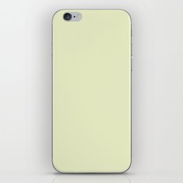 Pale Pastel Green Solid Color Hue Shade - Patternless iPhone Skin