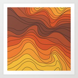 Topo II Art Print