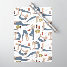 yummy yoga Wrapping Paper