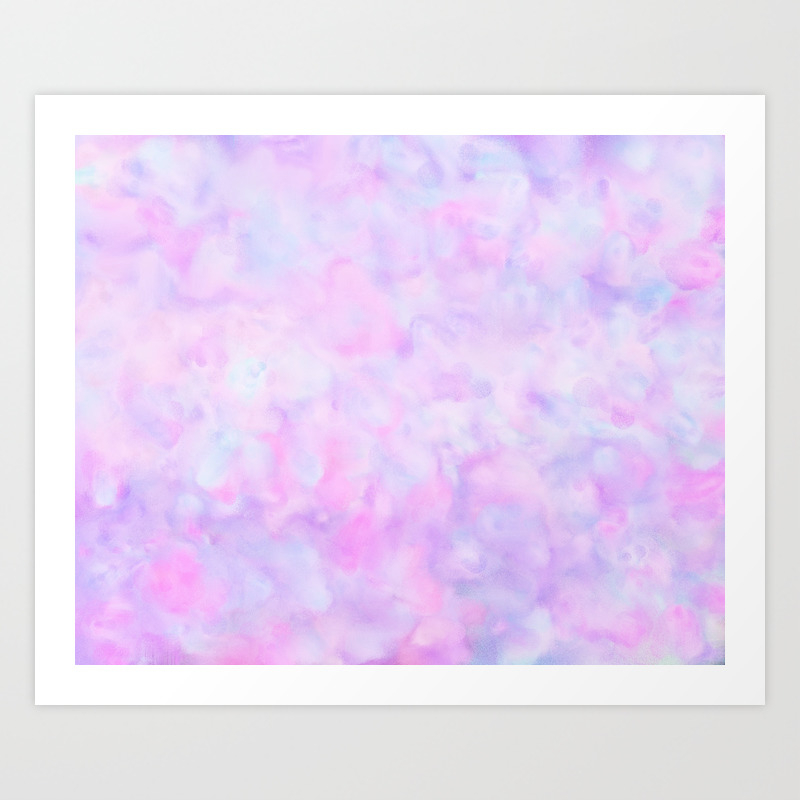 Cotton Candy Pink Unicorn Clouds Art Print By Katherinefriesen