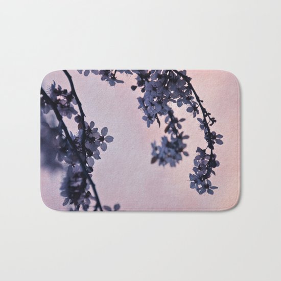blossoms at dusk Bath Mat