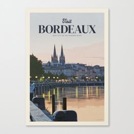 Visit Bordeaux Canvas Print