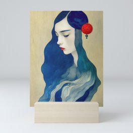 Lady Blu  Mini Art Print