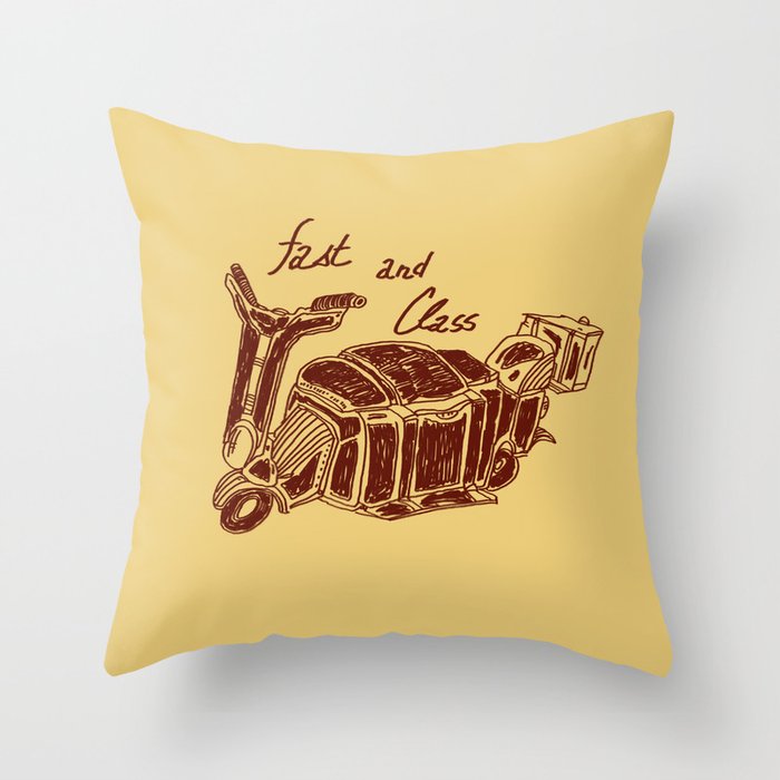 Fast And Class Throw Pillow