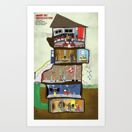 Inside the Headquarters Art Print