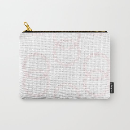 Simply Infinity Link in Flamingo Pink on White Carry-All Pouch