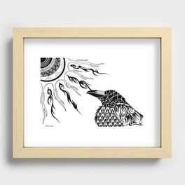 The Raven's Sun Recessed Framed Print