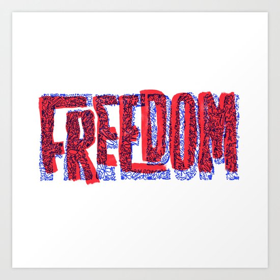 Faith & Freedom I Art Print