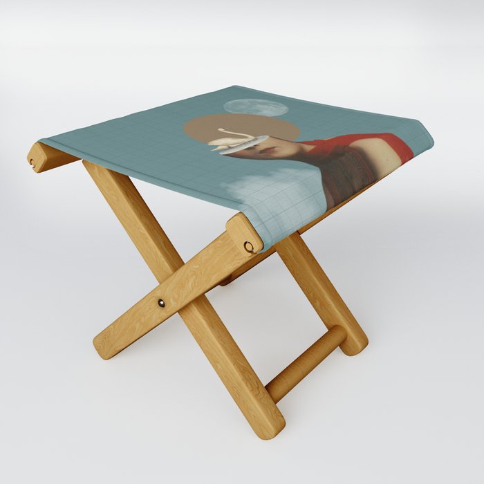 He Loved Swans, so She Turned Into One Folding Stool