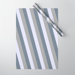 [ Thumbnail: Dark Gray, Lavender, and Slate Gray Colored Lines Pattern Wrapping Paper ]