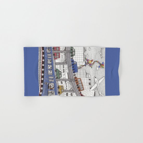 Taking the Red Line Hand & Bath Towel