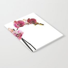 Fresh Flowers - Pink Phalaenopsis Orchids Art Notebook