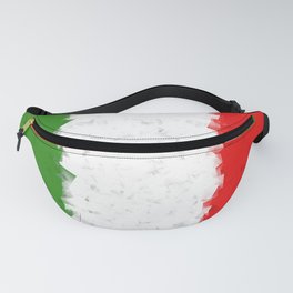 Italy flag abstract art Fanny Pack