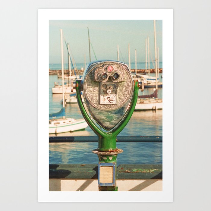 Monterey Bay Wharf | Colorful 35mm Film Photography | California Art Print
