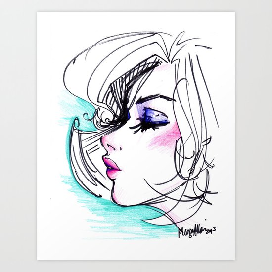 Sharpie Scribble Art Print