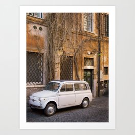Trastevere Street - Travel Photography, Rome Italy Art Print