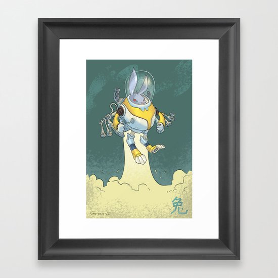 Astro Zodiac Force 04: Rabbit Framed Art Print