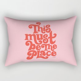 This Must Be The Place (Pink/Red Palette) Rectangular Pillow