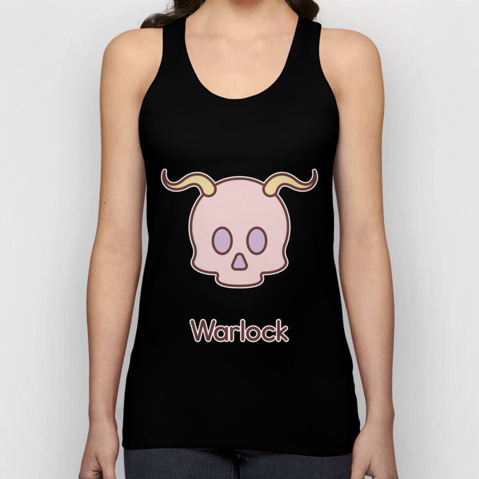 Cute Dungeons and Dragons Warlock class Tank Top