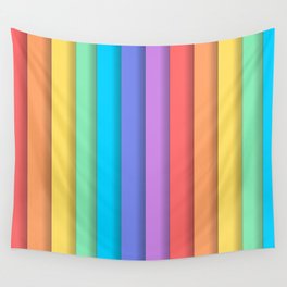 Rainbow stripes Wall Tapestry