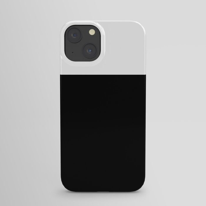 Color Block-Black and White iPhone Case