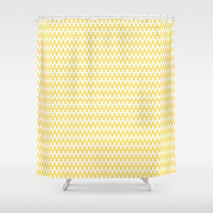 Retro Outdoor Party Yellow Shower Curtain