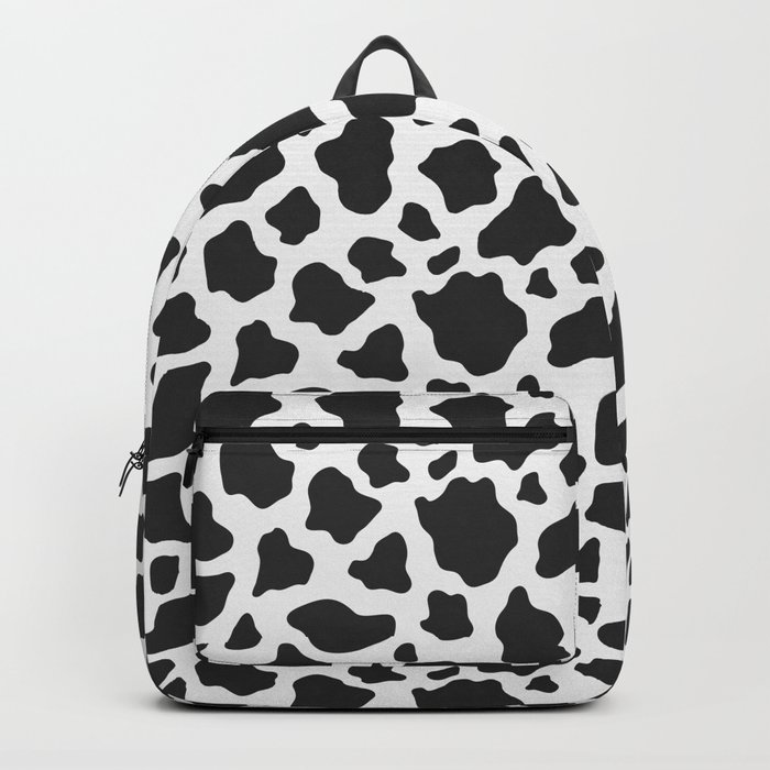 Black and White Cow Print Backpack by Avenie | Society6
