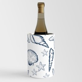 Clams and Shells Pattern - A day at the beach Wine Chiller