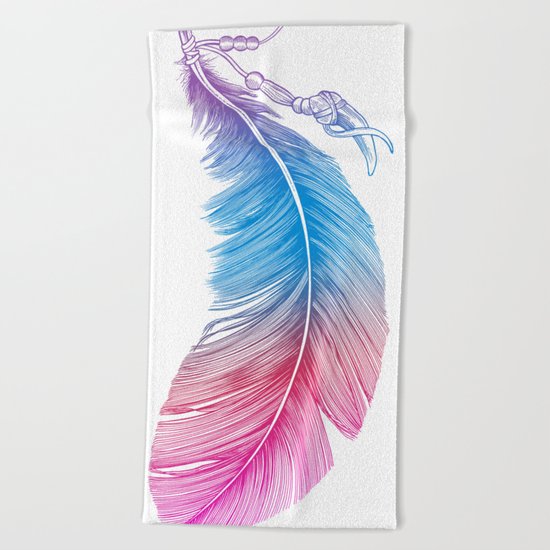 Colors of a Feather Beach Towel