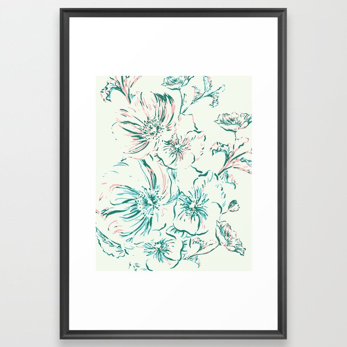 Wildflower Wonder - Tropical Framed Art Print