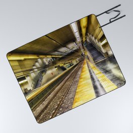 Argentina Photography - Subway Train Station In Buenos Aires Picnic Blanket