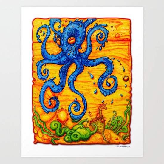 Waterpus Art Print
