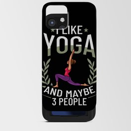 Yoga Beginner Workout Poses Quotes Meditation iPhone Card Case
