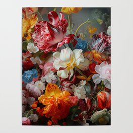 Renesance Flowers  Poster