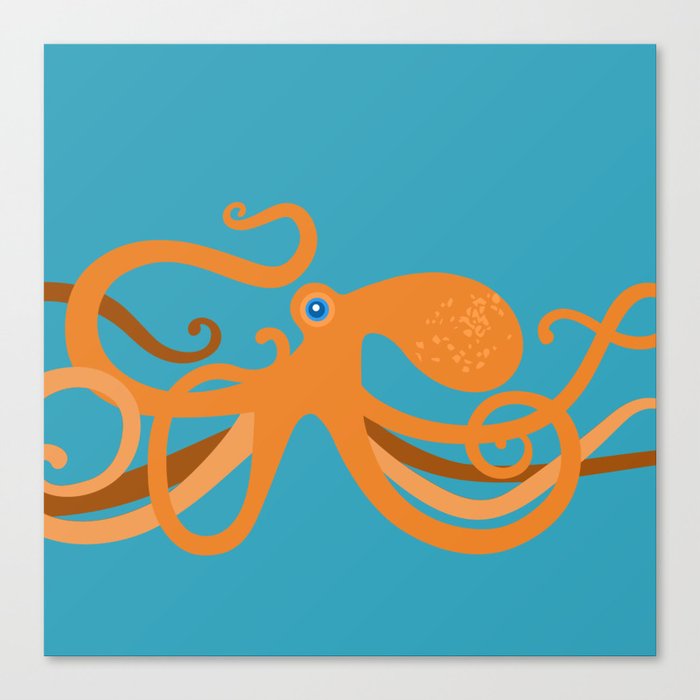 Octopus Swirl Canvas Print