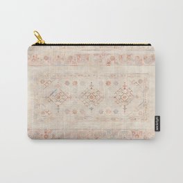 Boho Chic Pastel Distressed Carpet Carry-All Pouch | Ethnic, Painting, Distressed, Bohochic, Shabby Chic, Desertboho, Southwestboho, Folk, Eclectic, Rustic 