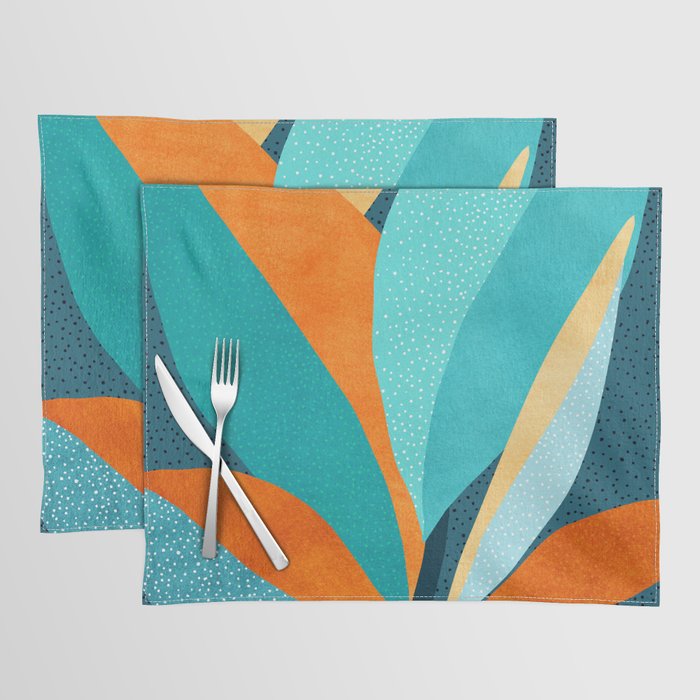 Abstract Tropical Foliage Placemat